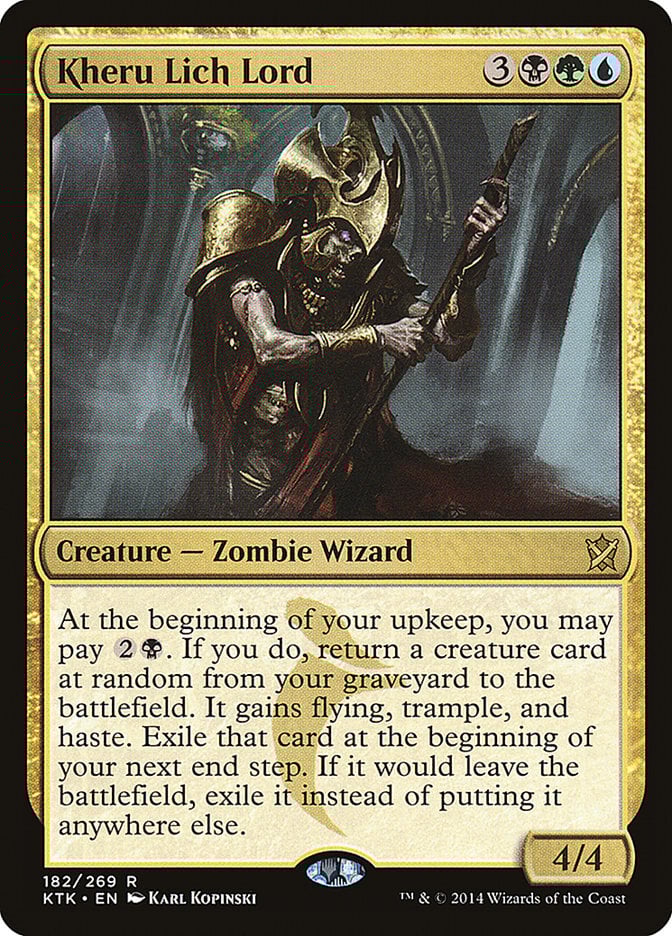 Kheru Lich Lord - Khans of Tarkir-(182)-Foil