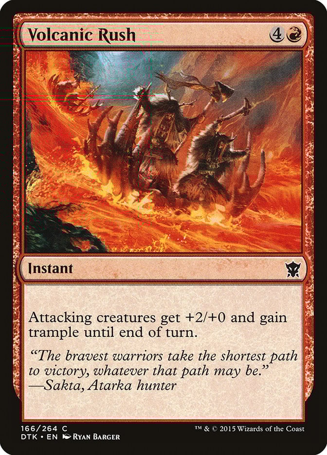 Volcanic Rush - Dragons of Tarkir-(166)