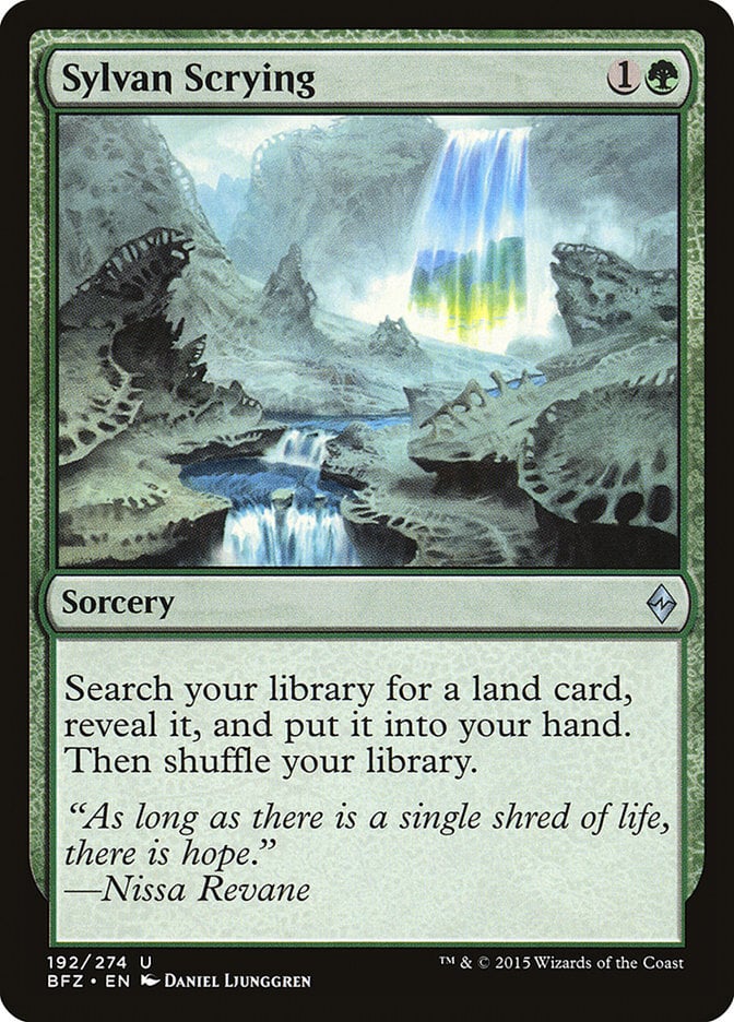 Sylvan Scrying - Battle for Zendikar-(192)
