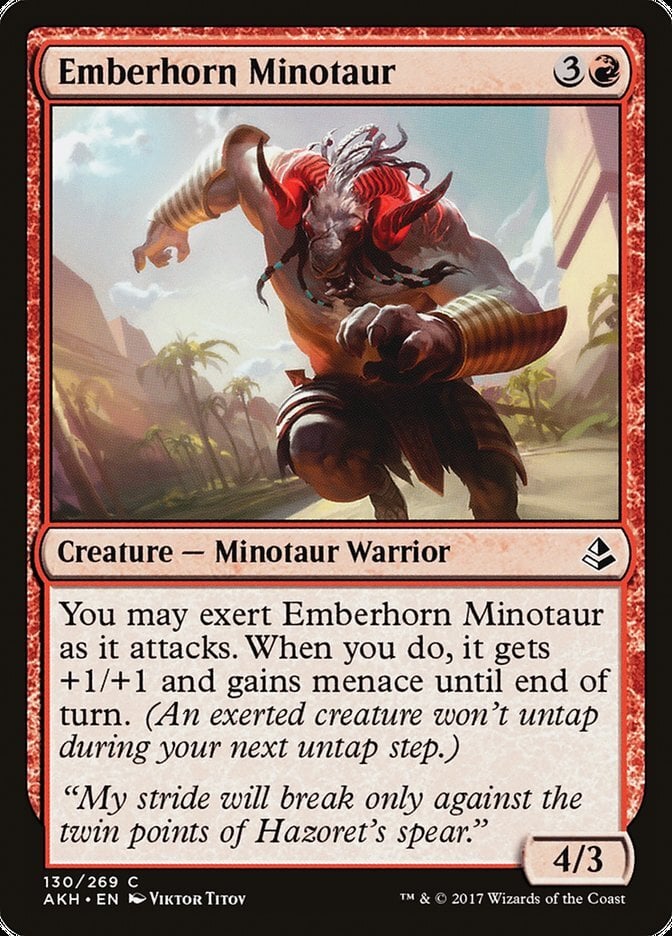 Emberhorn Minotaur - Amonkhet-(130)-Foil