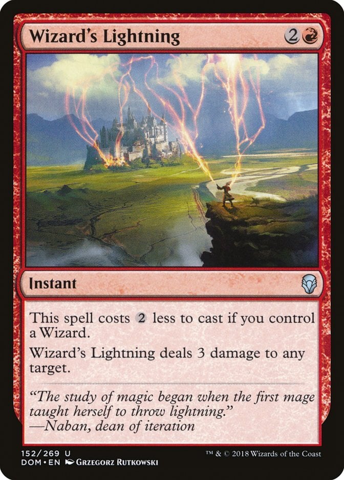 Wizard's Lightning - Dominaria-(152)