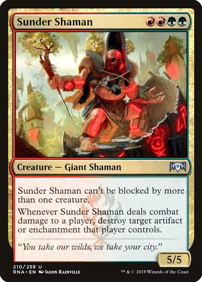 Sunder Shaman - Ravnica Allegiance-(210)