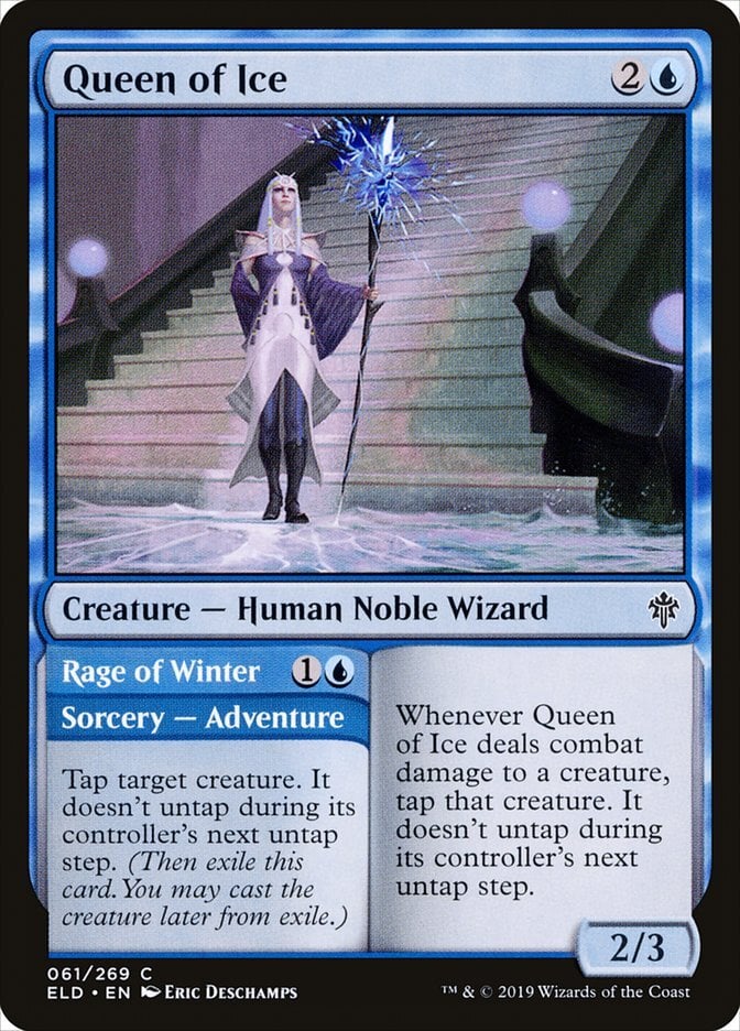 Queen of Ice // Rage of Winter - Throne of Eldraine-(061)