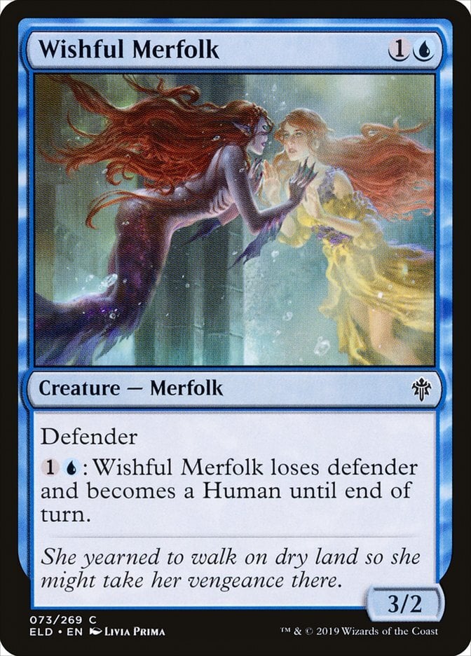 Wishful Merfolk - Throne of Eldraine-(073)