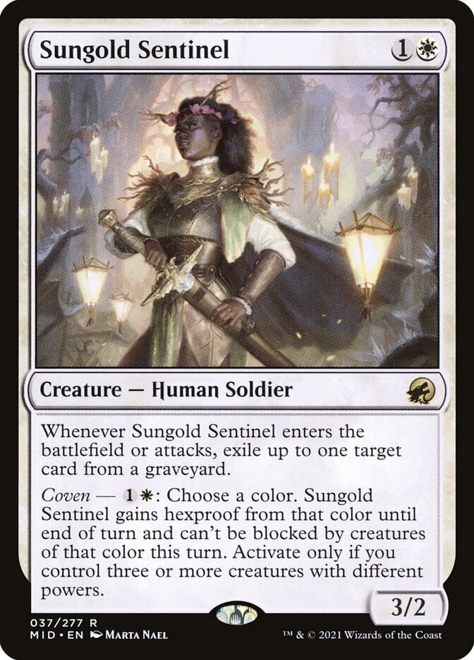 Sungold Sentinel - Innistrad: Midnight Hunt-(037)