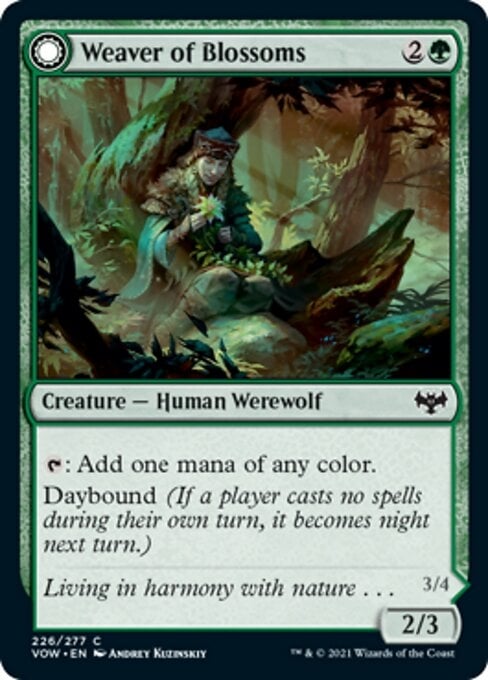 Weaver of Blossoms // Blossom-Clad Werewolf - Innistrad: Crimson Vow-(226)