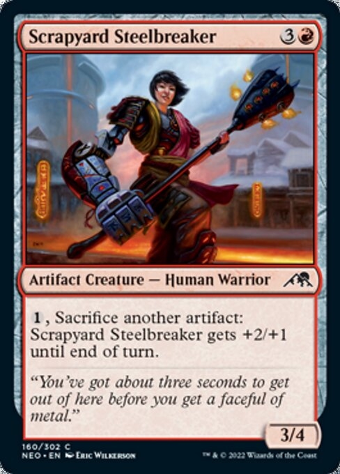 Scrapyard Steelbreaker - Kamigawa: Neon Dynasty-(160)-Foil