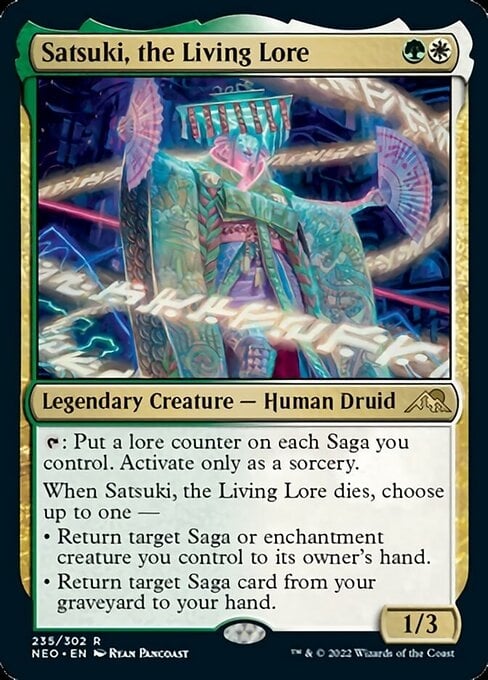 Satsuki, the Living Lore - Kamigawa: Neon Dynasty-(235)-Foil