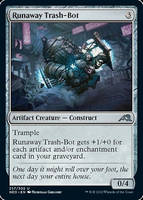 Runaway Trash-Bot - Kamigawa: Neon Dynasty-(257)-Foil