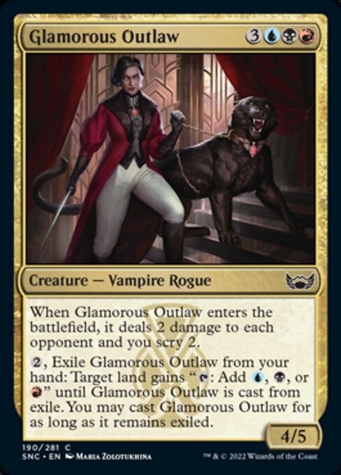 Glamorous Outlaw - Streets of New Capenna-(190)-Foil