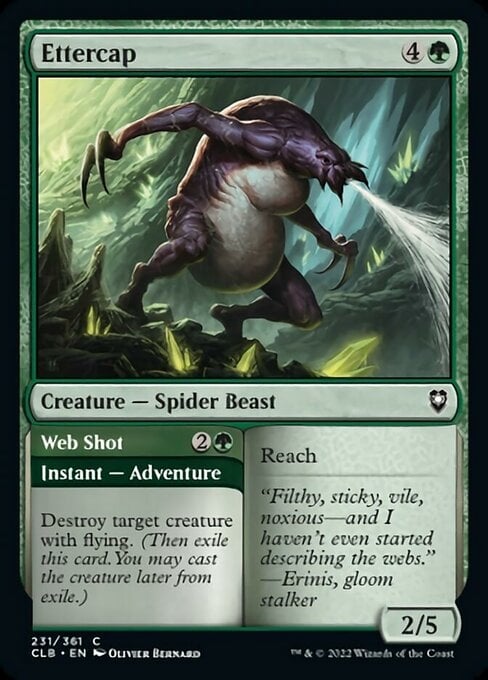 Ettercap // Web Shot - Commander Legends: Battle for Baldur's Gate-(231)-Foil