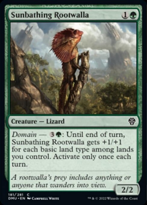 Sunbathing Rootwalla - Dominaria United-(181)-Foil