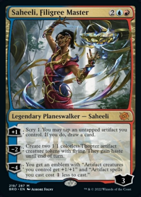 Saheeli, Filigree Master - The Brothers' War-(219)