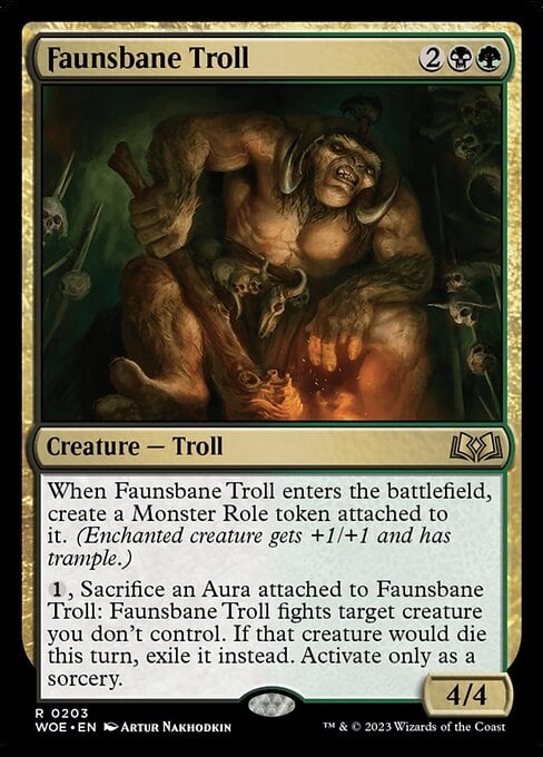 Faunsbane Troll - Wilds of Eldraine-(203)