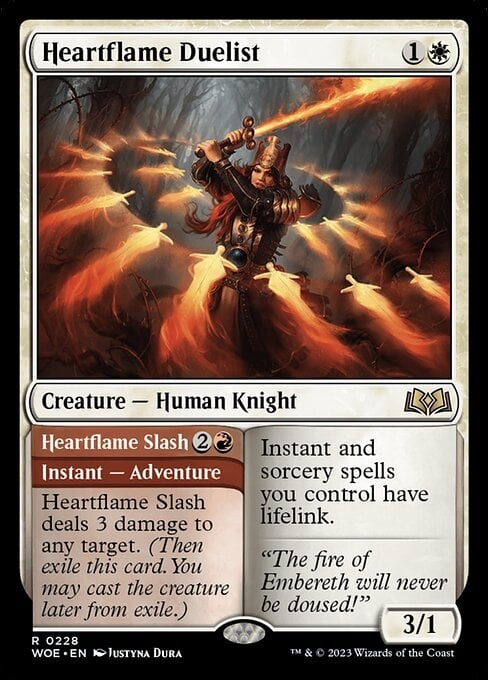 Heartflame Duelist // Heartflame Slash - Wilds of Eldraine-(228)