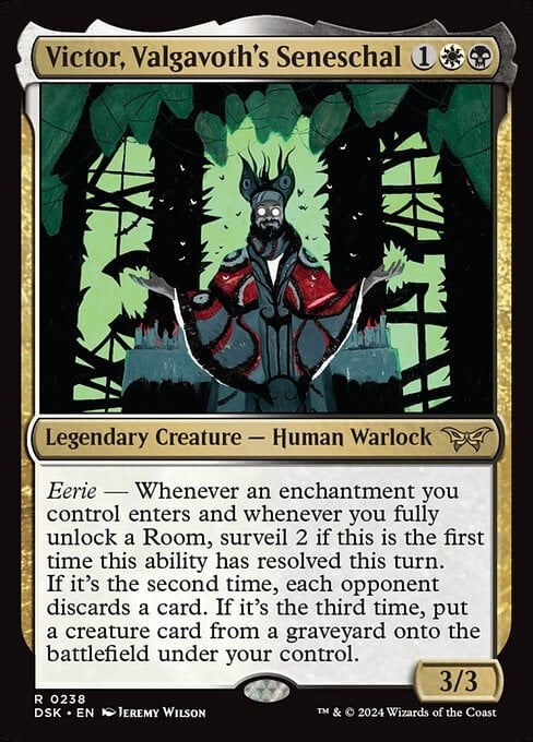Victor, Valgavoth's Seneschal - Duskmourn: House of Horror-(238)-Foil