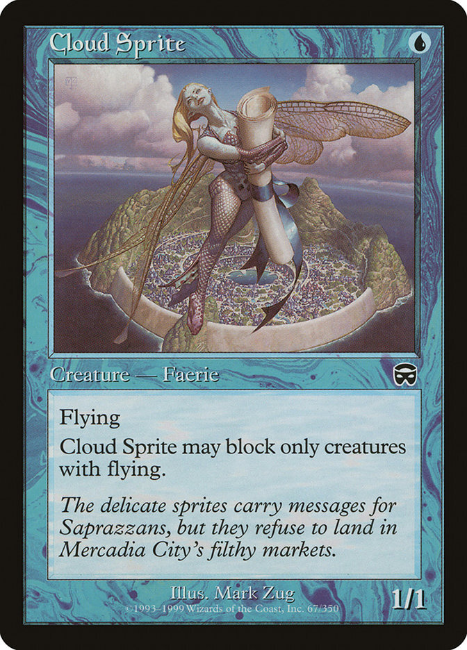 Cloud Sprite - Mercadian Masques-(067)-Foil