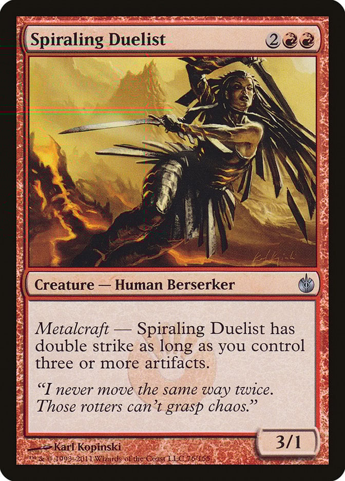 Spiraling Duelist - Mirrodin Besieged-(076)-Foil