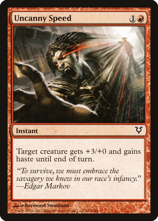 Uncanny Speed - Avacyn Restored-(163)-Foil