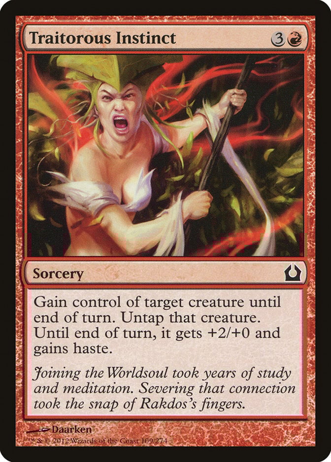 Traitorous Instinct - Return to Ravnica-(109)-Foil