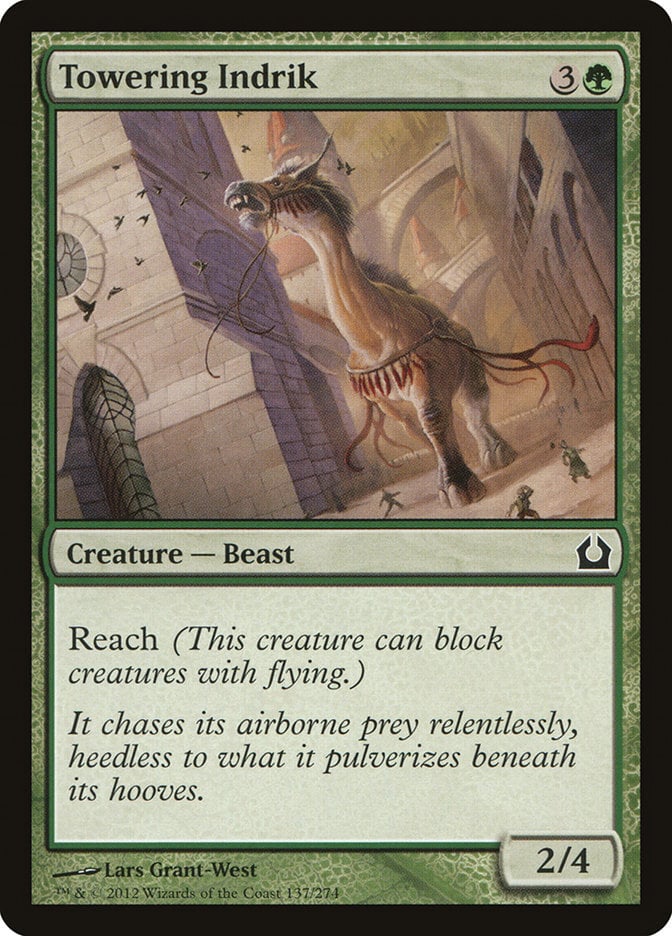 Towering Indrik - Return to Ravnica-(137)-Foil