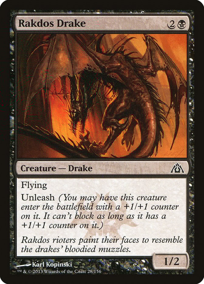 Rakdos Drake - Dragon's Maze-(028)-Foil
