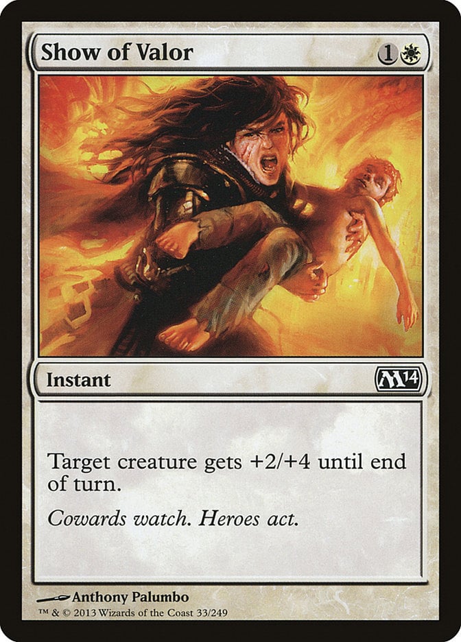 Show of Valor - Magic 2014 Core Set-(033)