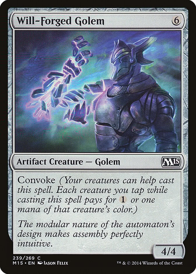 Will-Forged Golem - Magic 2015 Core Set-(239)