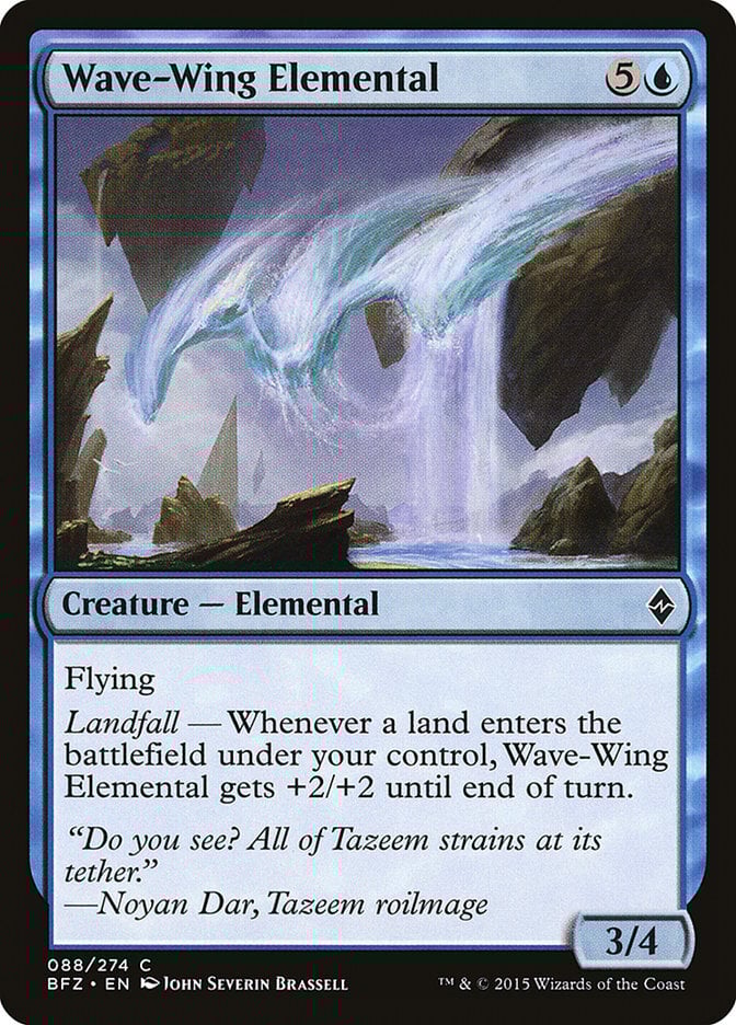 Wave-Wing Elemental - Battle for Zendikar-(088)-Foil