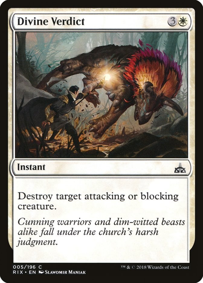 Divine Verdict - Rivals of Ixalan-(005)-Foil