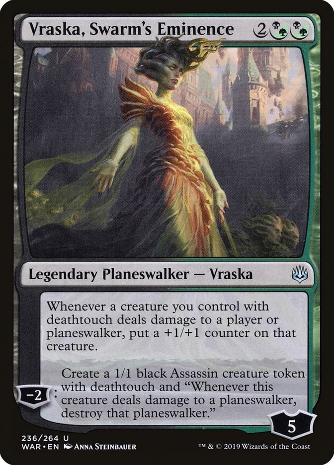 Vraska, Swarm's Eminence - War of the Spark-(236)-Foil