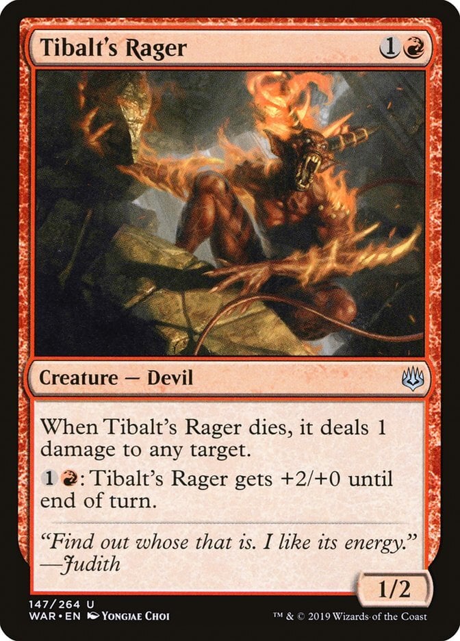 Tibalt's Rager - War of the Spark-(147)-Foil