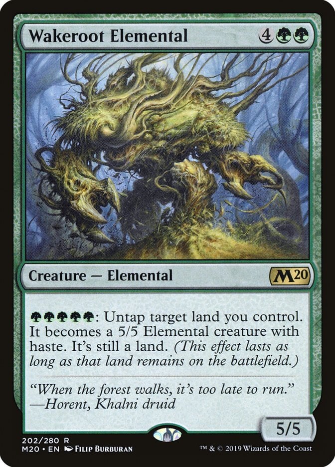 Wakeroot Elemental - Core Set 2020-(202)-Foil