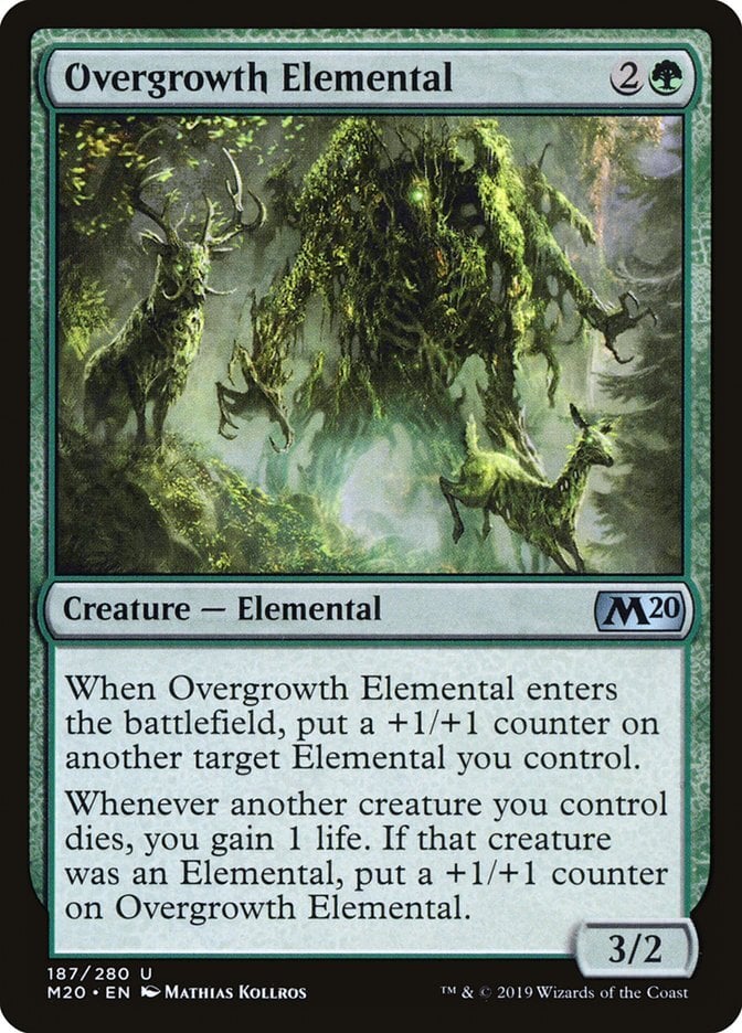 Overgrowth Elemental - Core Set 2020-(187)