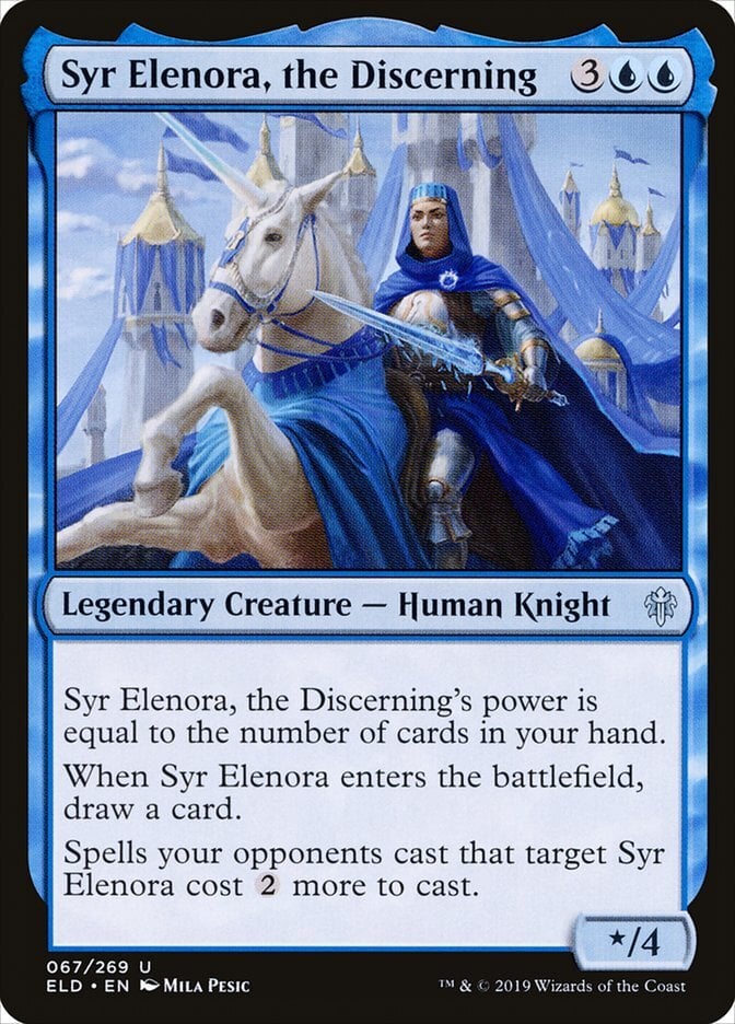 Syr Elenora, the Discerning - Throne of Eldraine-(067)-Foil