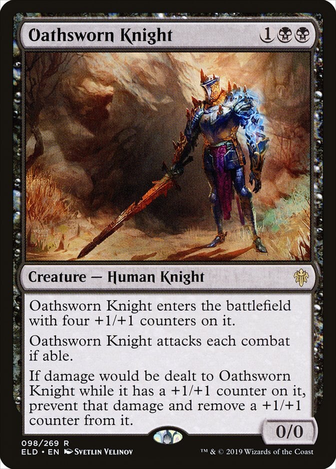 Oathsworn Knight - Throne of Eldraine-(098)-Foil