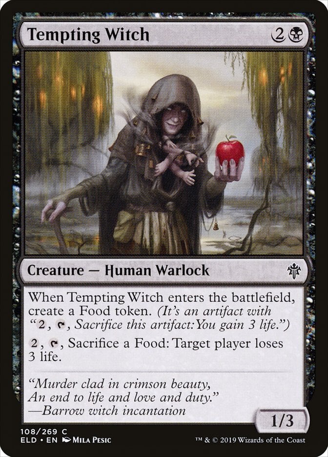 Tempting Witch - Throne of Eldraine-(108)-Foil