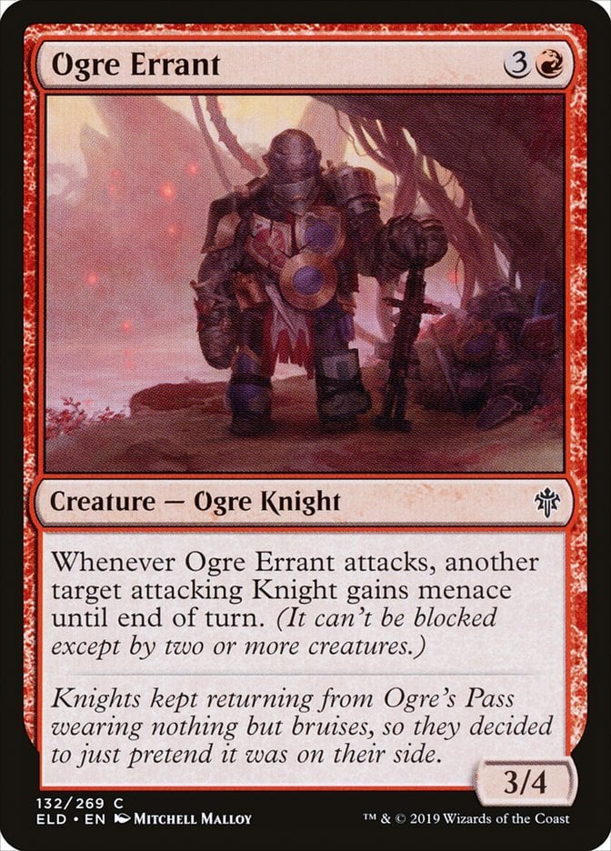 Ogre Errant - Throne of Eldraine-(132)-Foil