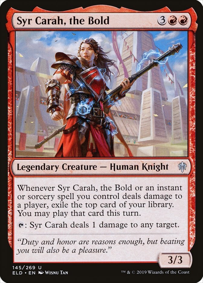 Syr Carah, the Bold - Throne of Eldraine-(145)-Foil