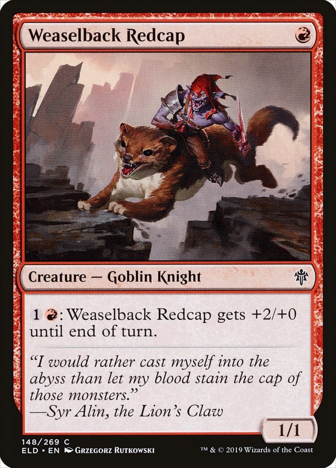 Weaselback Redcap - Throne of Eldraine-(148)-Foil