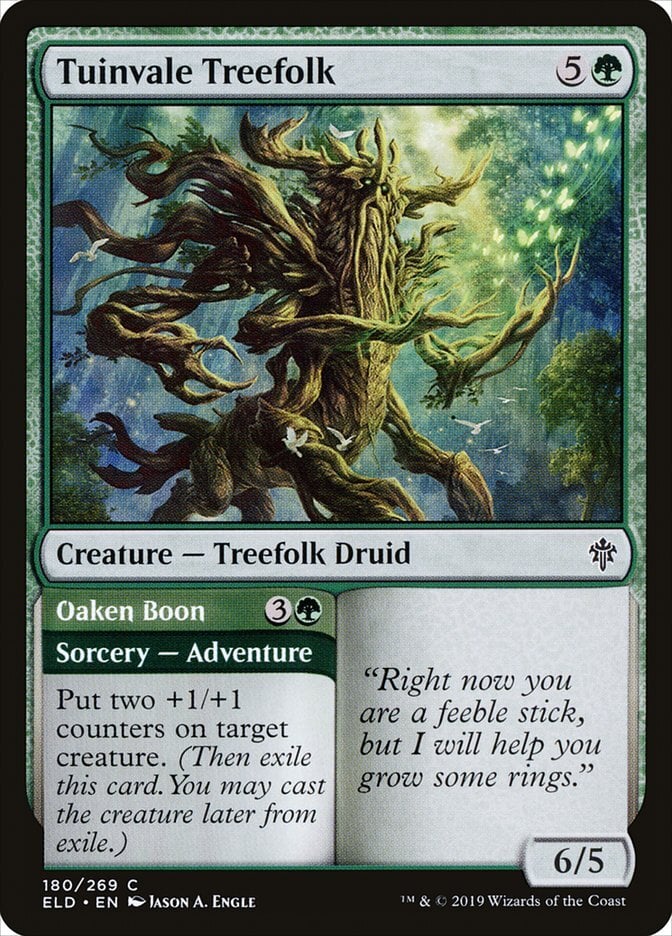 Tuinvale Treefolk // Oaken Boon - Throne of Eldraine-(180)