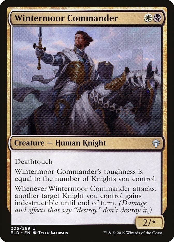 Wintermoor Commander - Throne of Eldraine-(205)-Foil