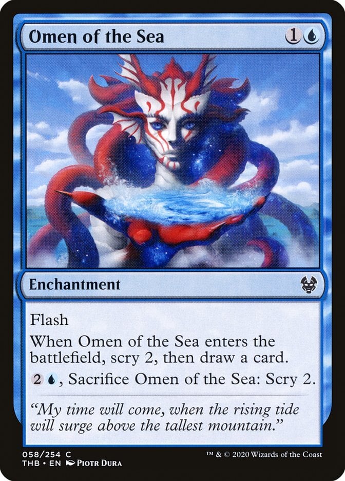 Omen of the Sea - Theros Beyond Death-(058)-Foil