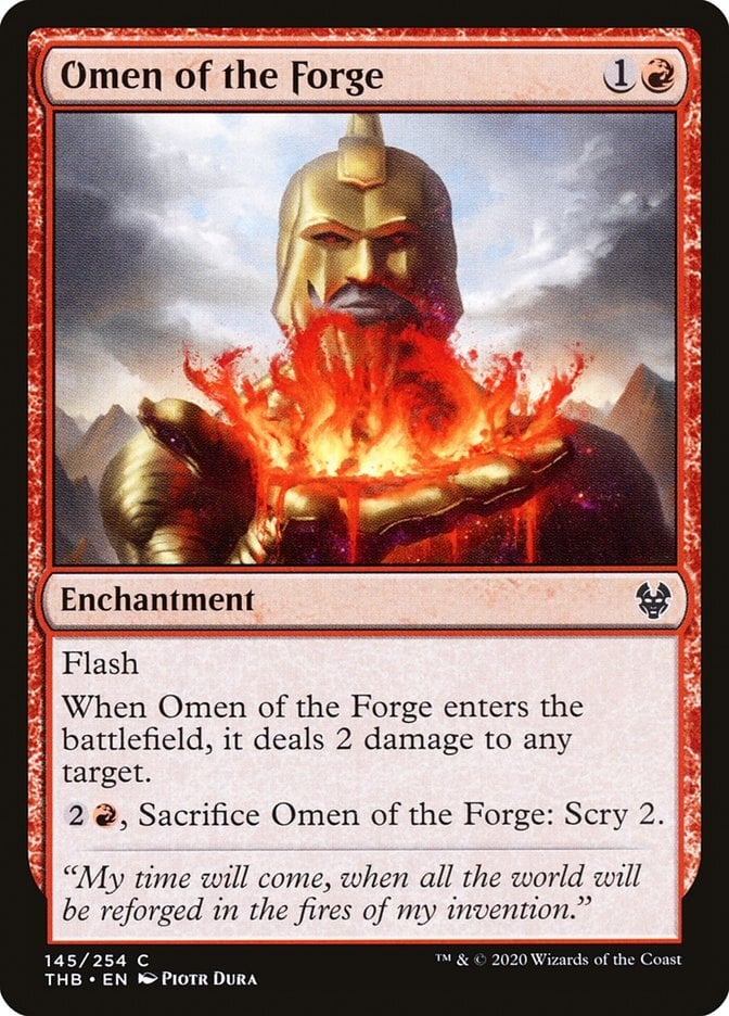 Omen of the Forge - Theros Beyond Death-(145)-Foil