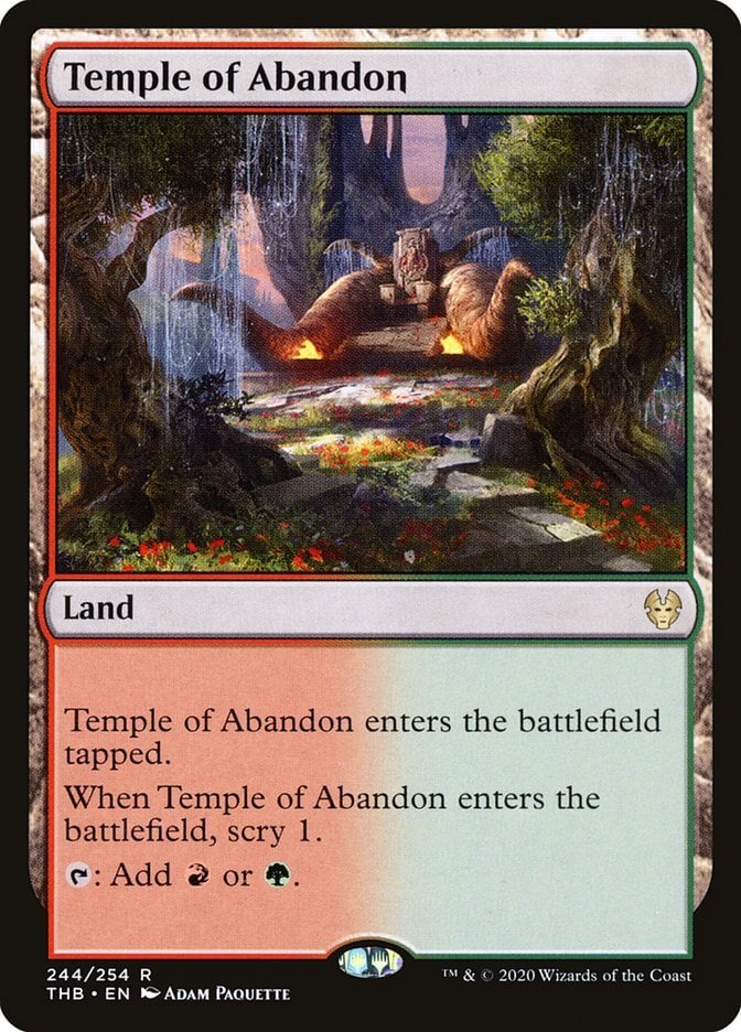 Temple of Abandon - Theros Beyond Death-(244)-Foil