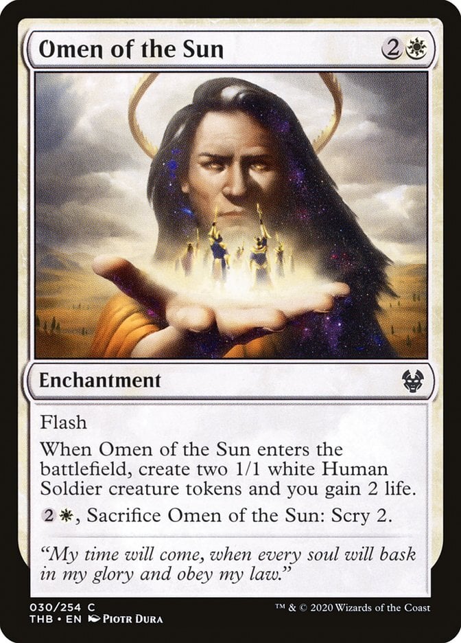 Omen of the Sun - Theros Beyond Death-(030)-Foil