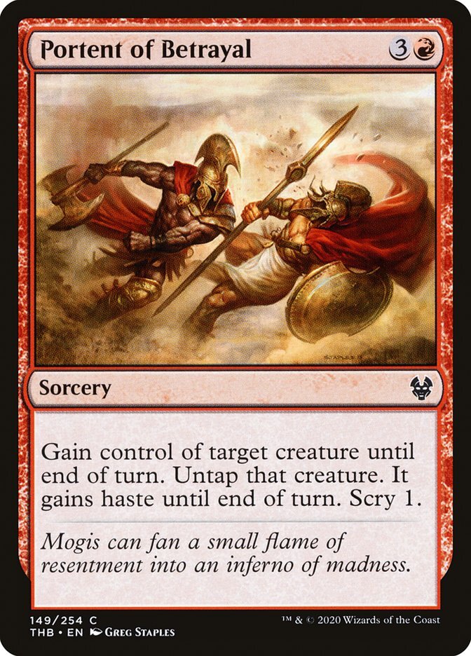 Portent of Betrayal - Theros Beyond Death-(149)-Foil
