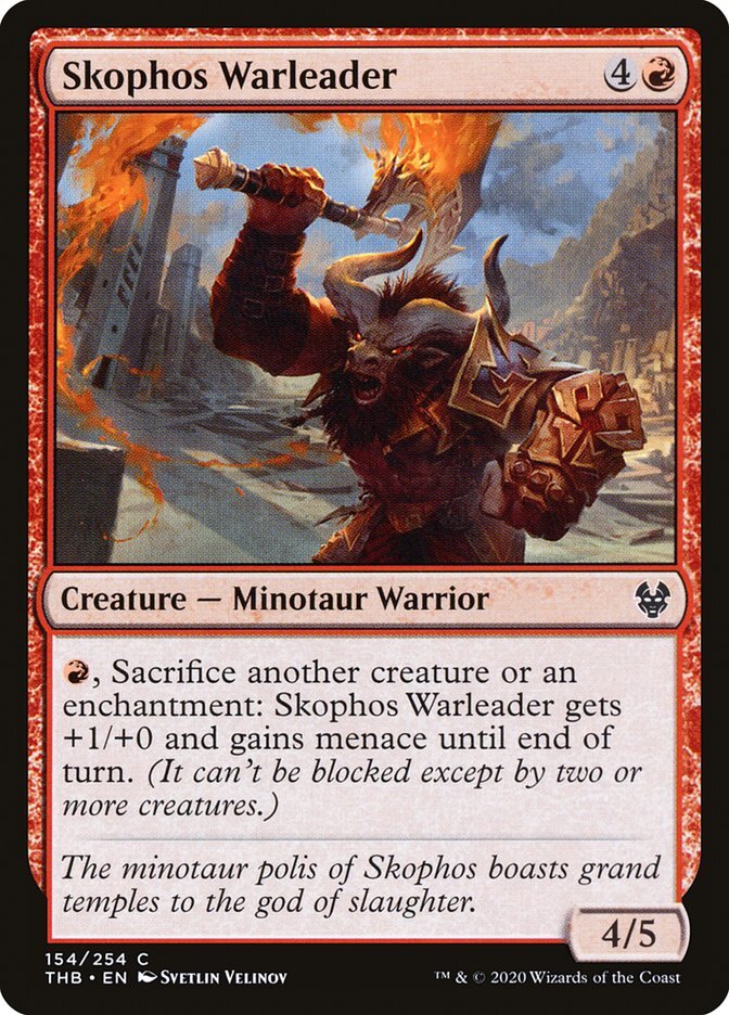 Skophos Warleader - Theros Beyond Death-(154)-Foil
