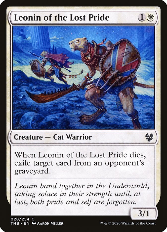 Leonin of the Lost Pride - Theros Beyond Death-(028)-Foil