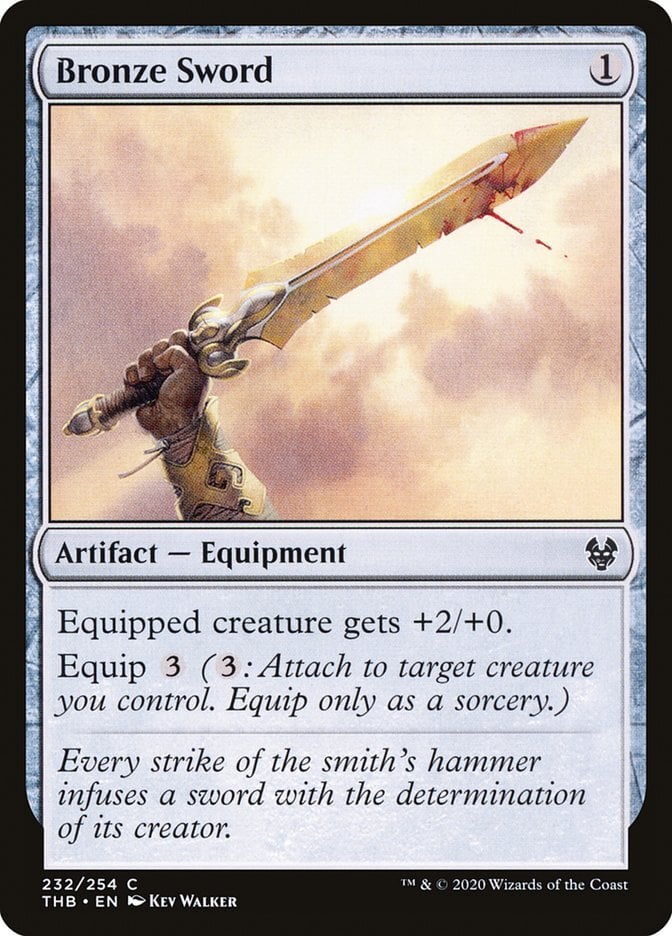 Bronze Sword - Theros Beyond Death-(232)-Foil